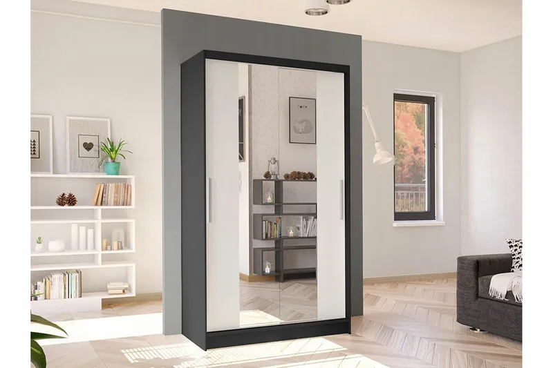 Glenmore Garderob m. Spegel White - Förvaring - Klädförvaring - Garderob & garderobssystem