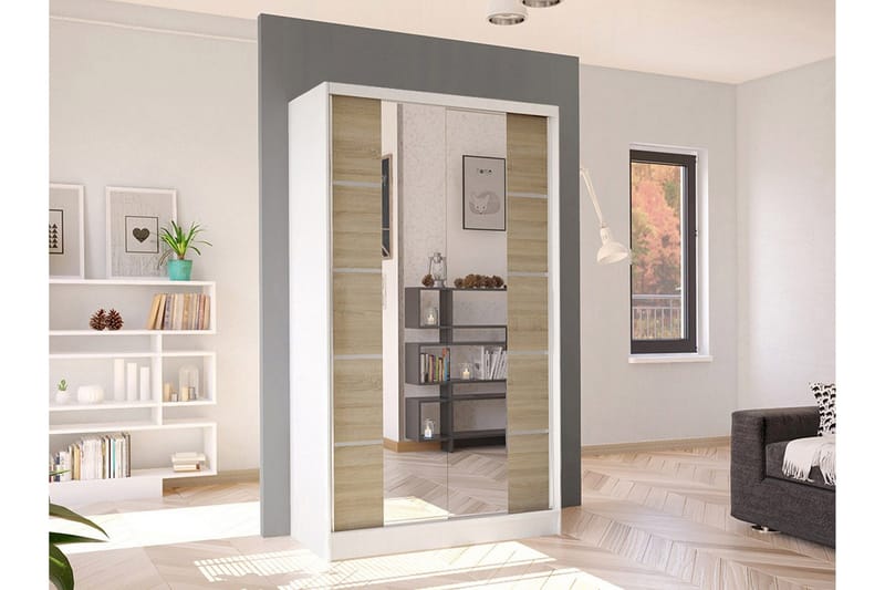 Glenmore Garderob m. Spegel White - Förvaring - Klädförvaring - Garderob & garderobssystem