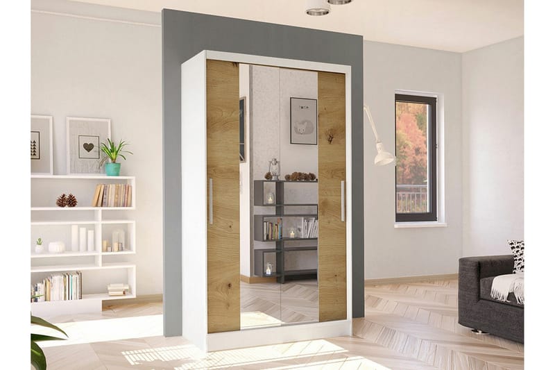 Glenmore Garderob m. Spegel White - Förvaring - Klädförvaring - Garderob & garderobssystem