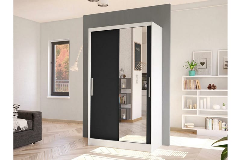 Glenmore Garderob m. Spegel White - Förvaring - Klädförvaring - Garderob & garderobssystem