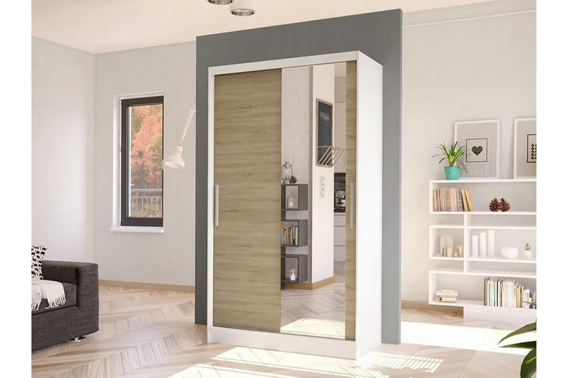 Glenmore Garderob m. Spegel White - Förvaring - Klädförvaring - Garderob & garderobssystem