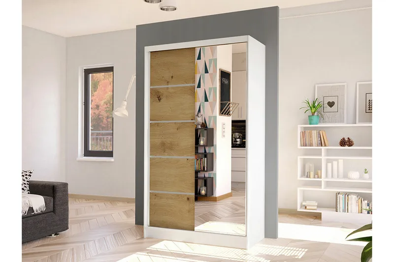 Glenmore Garderob m. Spegel White - Förvaring - Klädförvaring - Garderob & garderobssystem