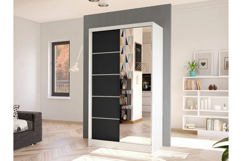 Glenmore Garderob m. Spegel White - Förvaring - Klädförvaring - Garderob & garderobssystem