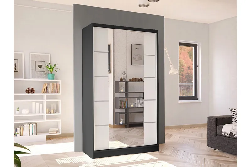 Glenmore Garderob m. Spegel White - Förvaring - Klädförvaring - Garderob & garderobssystem