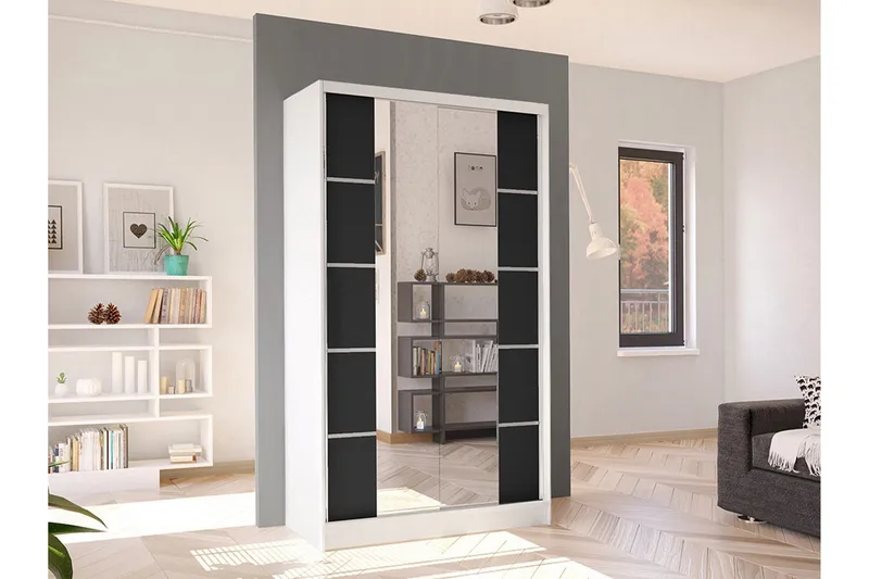 Glenmore Garderob m. Spegel White - Förvaring - Klädförvaring - Garderob & garderobssystem