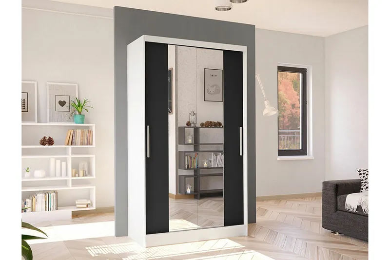 Glenmore Garderob m. Spegel White - Förvaring - Klädförvaring - Garderob & garderobssystem