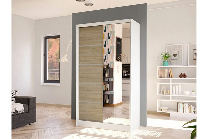 Glenmore Garderob m. Spegel White - Förvaring - Klädförvaring - Garderob & garderobssystem