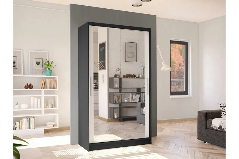 Glenmore Garderob m. Spegel White - Förvaring - Klädförvaring - Garderob & garderobssystem