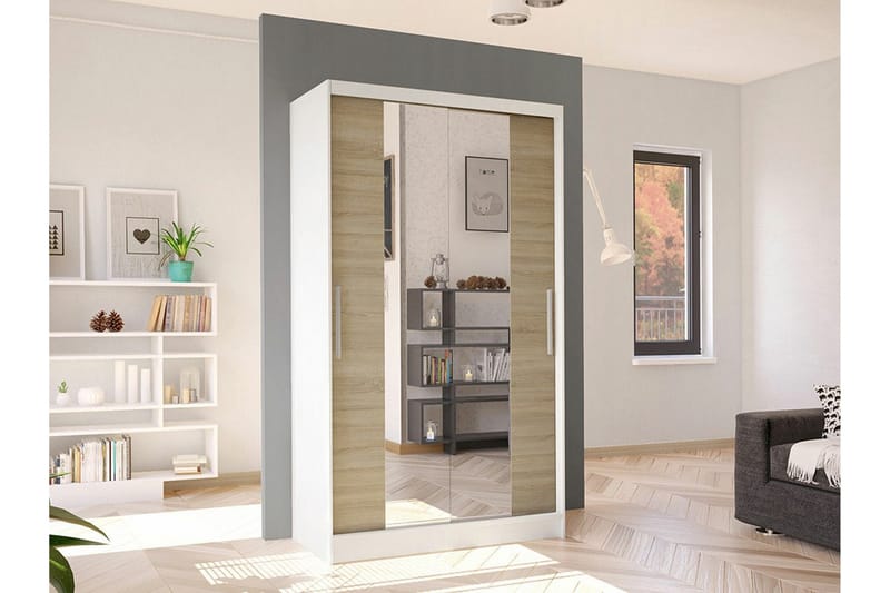 Glenmore Garderob m. Spegel White - Förvaring - Klädförvaring - Garderob & garderobssystem