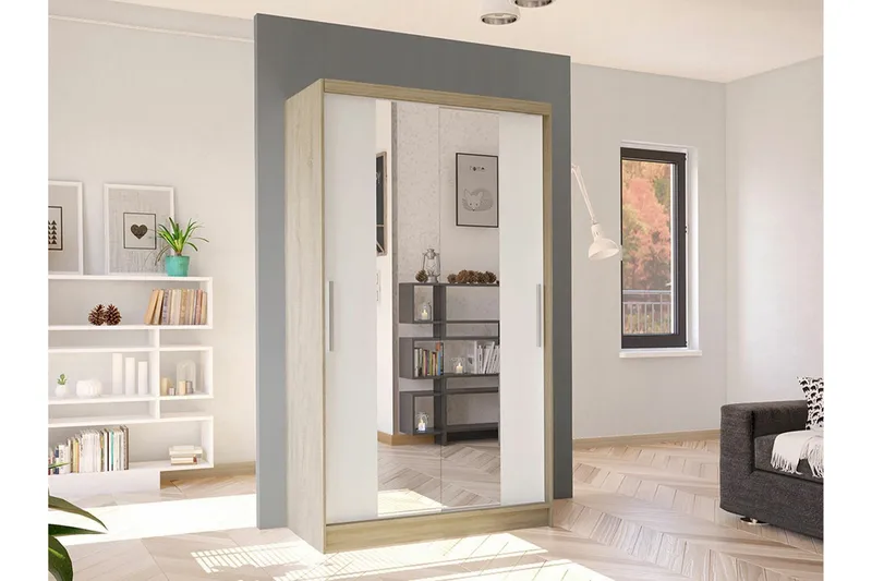 Glenmore Garderob m. Spegel White - Förvaring - Klädförvaring - Garderob & garderobssystem