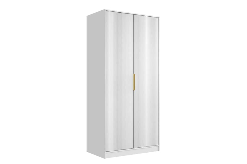 Gudelia Garderob 102x216 cm - Grå - Förvaring - Klädförvaring - Garderob & garderobssystem