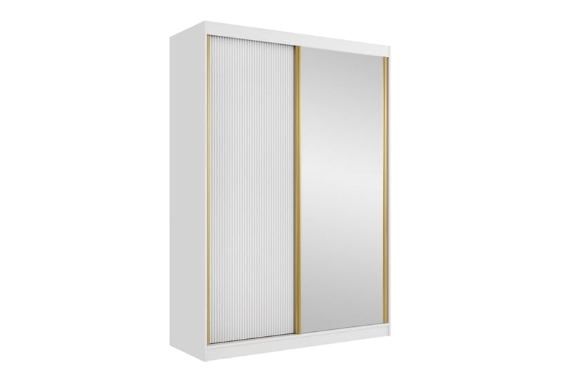 Gudelia Garderob 151x216 cm, Vit