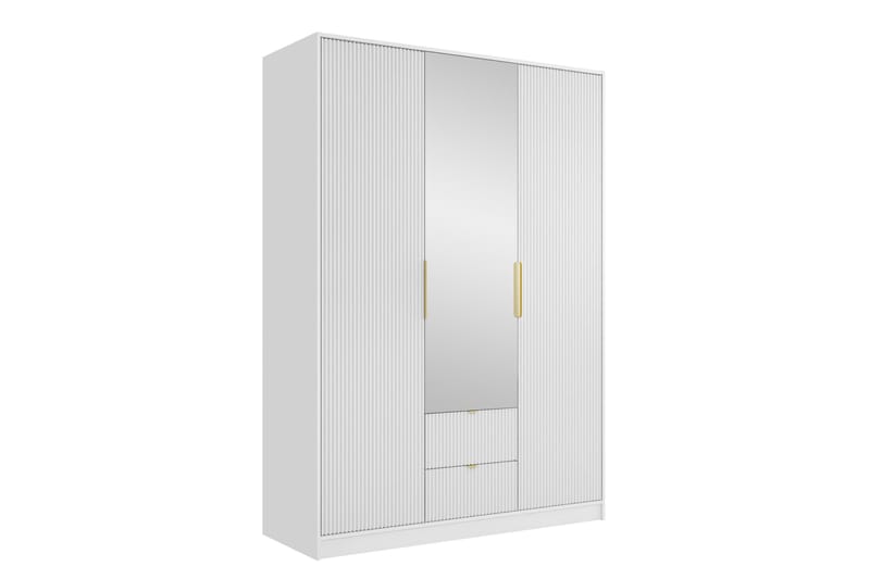 Gudelia Garderob 151x216 cm - Vit - Förvaring - Klädförvaring - Garderob & garderobssystem