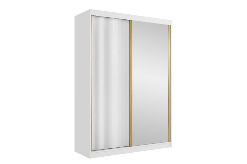 Gudelia Garderob 151x216 cm - Vit - Förvaring - Klädförvaring - Garderob & garderobssystem