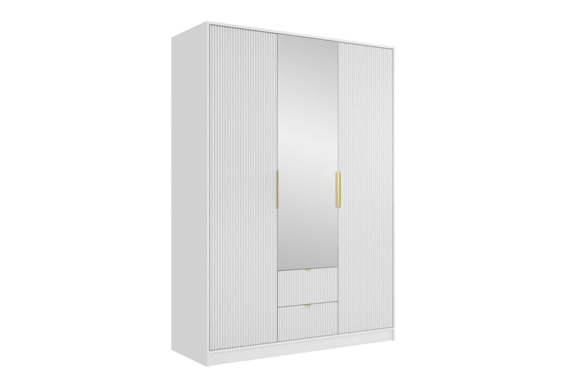 Gudelia Garderob 151x216 cm, Vit