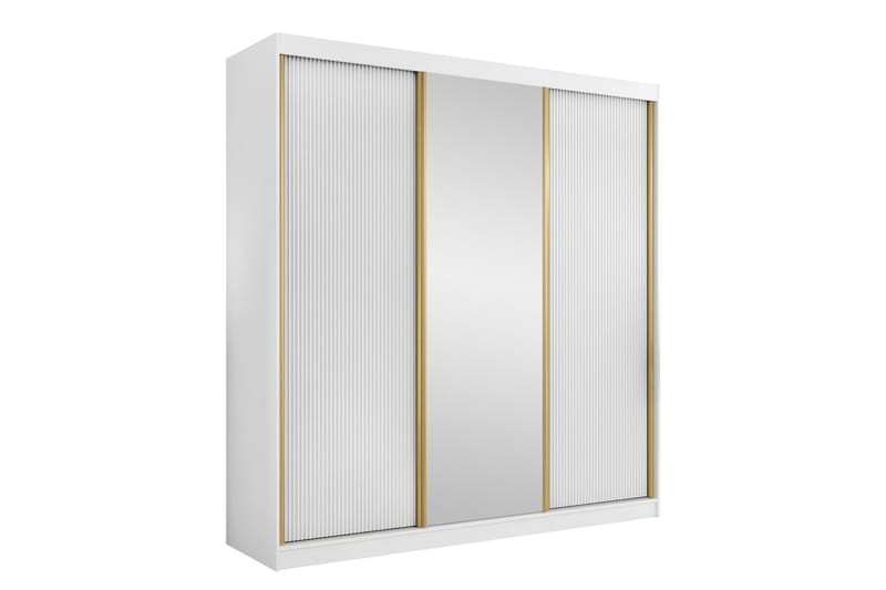Gudelia Garderob 200x216 cm - Blå - Förvaring - Klädförvaring - Garderob & garderobssystem