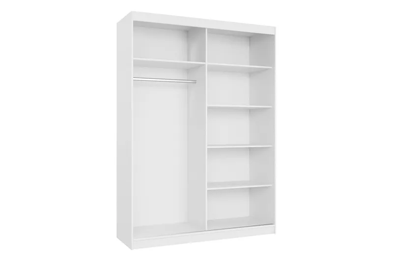 Gudelia Garderob med Spegel 151x216 cm - Beige - Förvaring - Klädförvaring - Garderob & garderobssystem