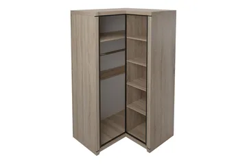 Dallas Garderob 100x58x192 cm - Beige - Förvaring - Klädförvaring - Garderob & garderobssystem - Hörngarderob