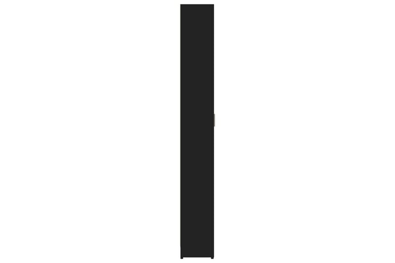 Hallgarderob svart 55x25x189 cm spånskiva - Svart - Garderob & garderobssystem - Klädskåp & fristående garderob