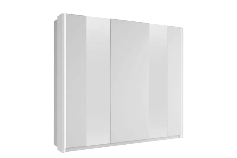 Haruna Garderob med Spegel 250x235 cm, Vit
