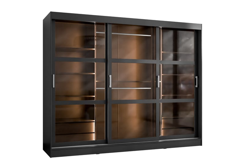 Harvans Garderob 250x203 cm - Svart - Förvaring - Klädförvaring - Garderob & garderobssystem