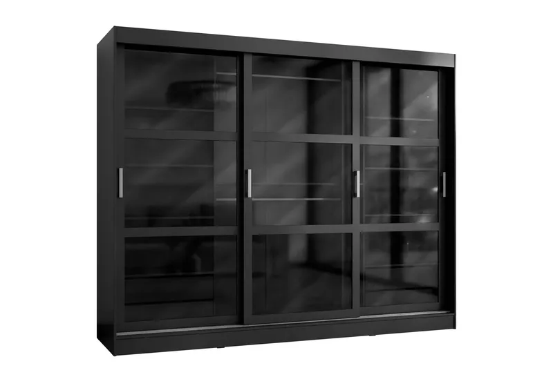 Harvans Garderob 250x203 cm - Svart - Förvaring - Klädförvaring - Garderob & garderobssystem