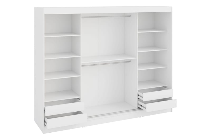 Harvans Garderob 250x203 cm - Vit - Förvaring - Klädförvaring - Garderob & garderobssystem