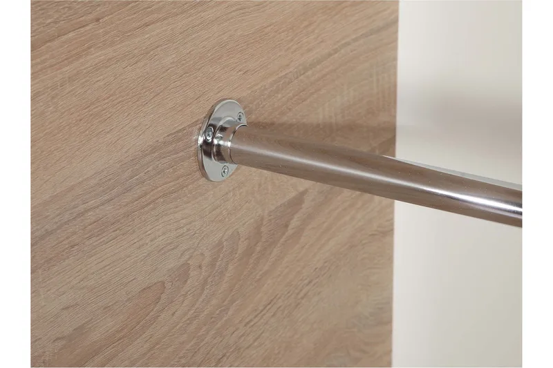 Harvinder Garderob med Spegel 120x205 cm - Beige - Förvaring - Klädförvaring - Garderob & garderobssystem