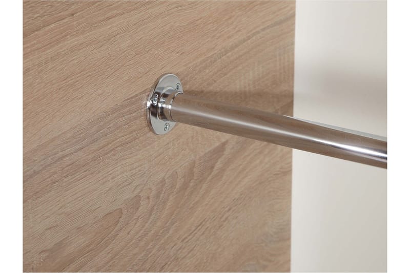 Harvinder Garderob med Spegel 120x205 cm - Beige - Förvaring - Klädförvaring - Garderob & garderobssystem