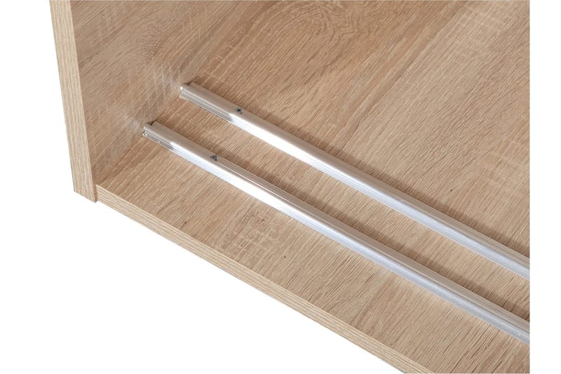 Harvinder Garderob med Spegel 120x205 cm - Beige - Förvaring - Klädförvaring - Garderob & garderobssystem