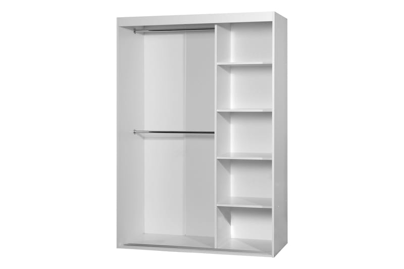 Harvinder Garderob med Spegel 120x205 cm - Beige - Förvaring - Klädförvaring - Garderob & garderobssystem