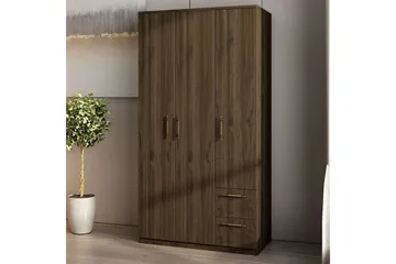 Hearst Garderob 90x171,8 cm - Valnöt - Förvaring - Klädförvaring - Garderob & garderobssystem - Klädskåp & fristående garderob