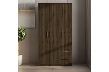 Hearst Garderob 90x171,8 cm - Valnöt - Förvaring - Klädförvaring - Garderob & garderobssystem - Klädskåp & fristående garderob