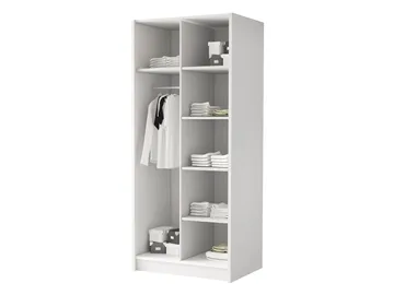 Herrljunga Garderob 100x215 cm - Brun/Svart - Förvaring - Klädförvaring - Garderob & garderobssystem