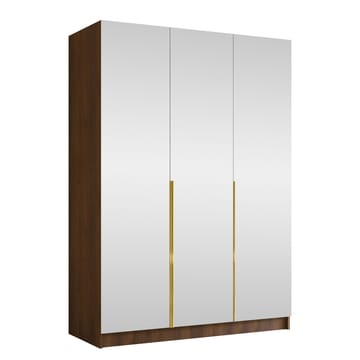 Herrljunga Garderob med Spegel 150x215 cm - Guld/Spegel - Förvaring - Klädförvaring - Garderob & garderobssystem