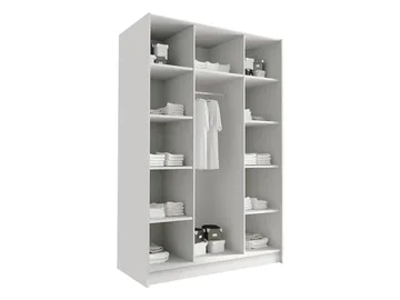 Herrljunga Garderob med Spegel 150x215 cm - Svart/Spegel - Förvaring - Klädförvaring - Garderob & garderobssystem