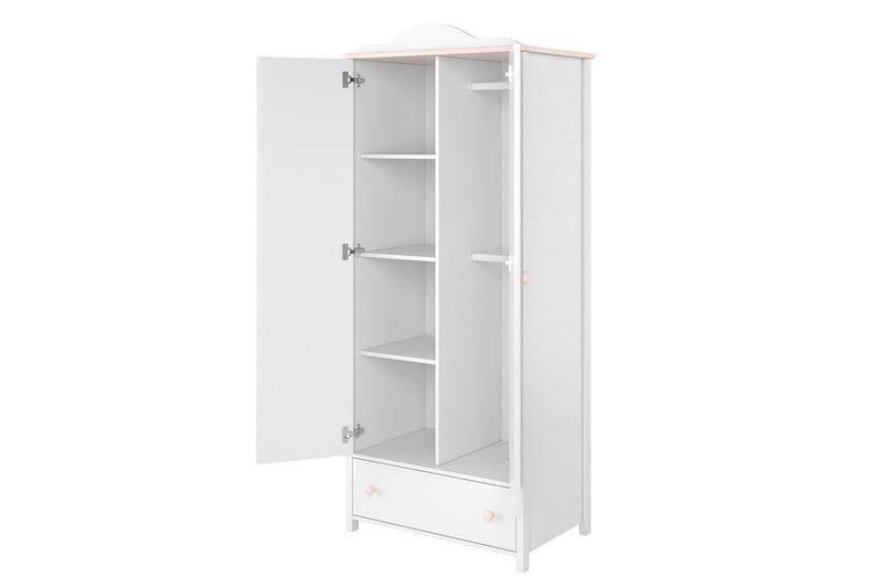Hilts Garderob 85x196 cm i Trä - Vit - Förvaring - Klädförvaring - Garderob & garderobssystem