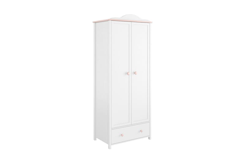 Hilts Garderob 85x196 cm NO_BRAND Vit||Pink, undefined