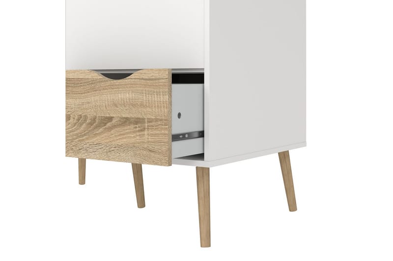 Hostafranc Garderobsskåp 98,7x200,1 cm - Vit - Förvaring - Klädförvaring - Garderob & garderobssystem - Klädskåp & fristående garderob