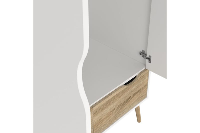 Hostafranc Garderobsskåp 98,7x200,1 cm - Vit - Förvaring - Klädförvaring - Garderob & garderobssystem - Klädskåp & fristående garderob