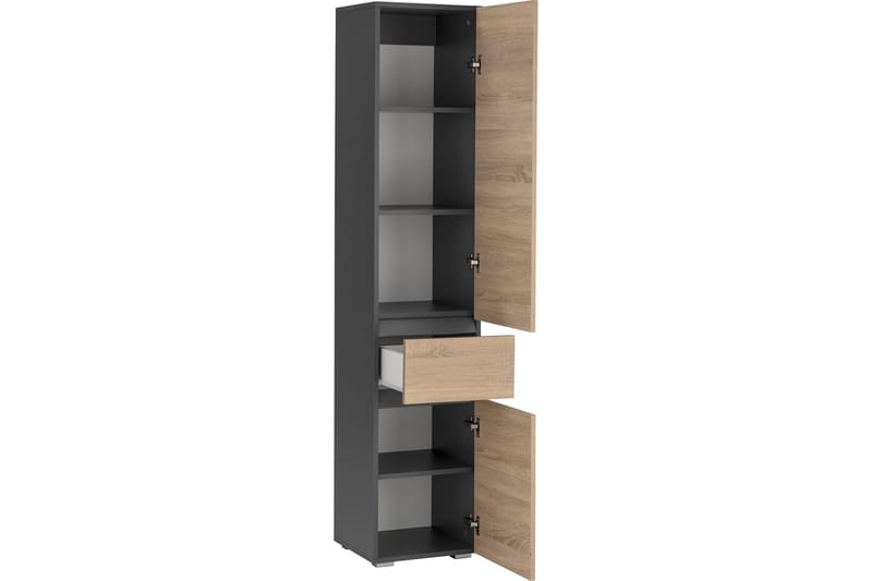 Hudnall Garderob 38x35 cm Hög - Antracit/Vit - Förvaring - Klädförvaring - Garderob & garderobssystem