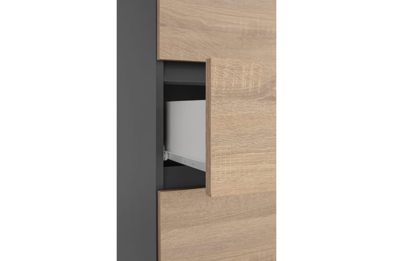 Hudnall Garderob 38x35 cm Hög - Antracit/Vit - Förvaring - Klädförvaring - Garderob & garderobssystem