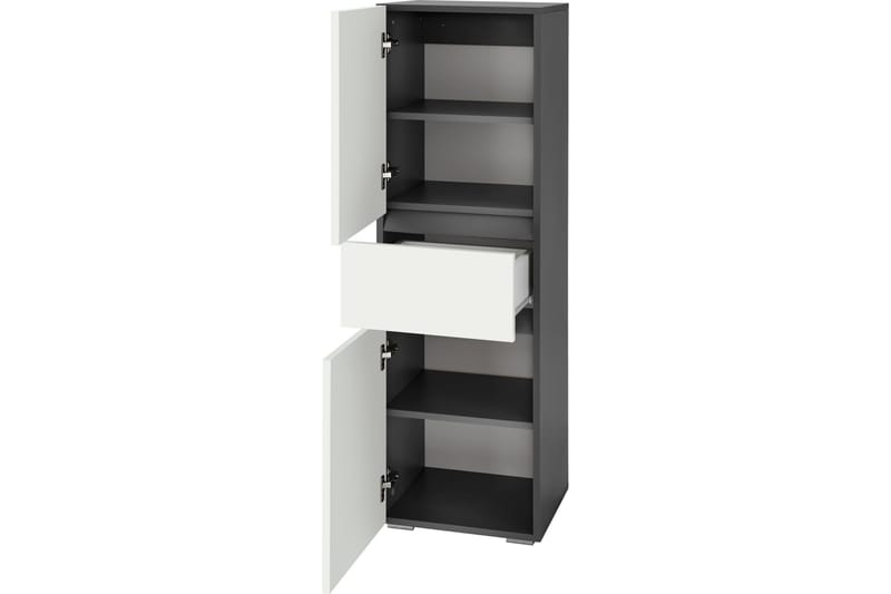 Hudnall Garderob 38x35 cm Låg - Antracit/Natur - Förvaring - Klädförvaring - Garderob & garderobssystem