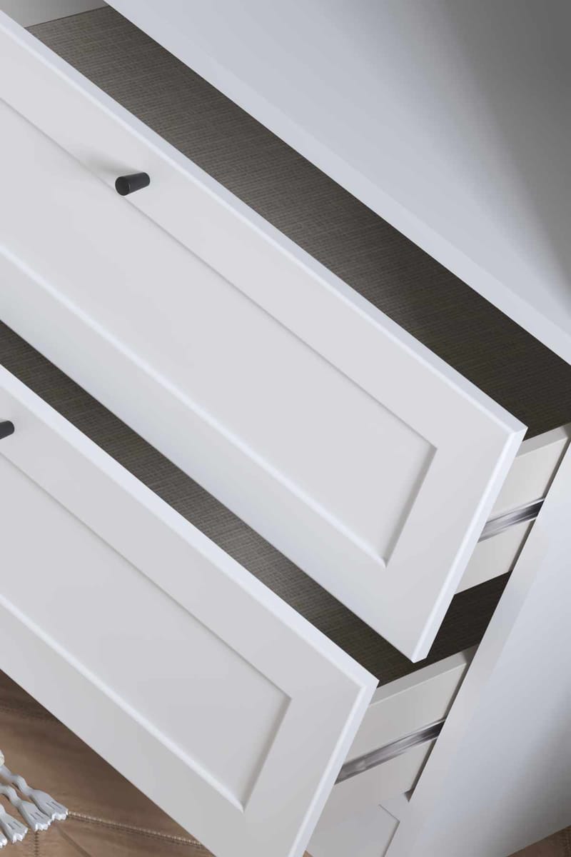 Interlaken Garderob 205x210 cm - Vit - Förvaring - Klädförvaring - Garderob & garderobssystem - Klädskåp & fristående garderob