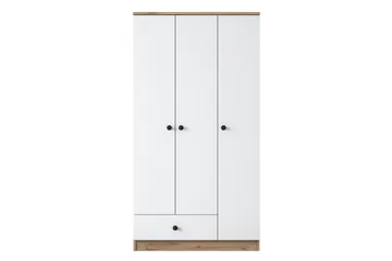 Jain Garderob 90x170 cm Brun/Vit - Hanah Home - Förvaring - Klädförvaring - Garderob & garderobssystem