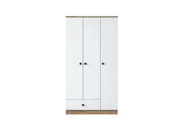 Jain Garderob 90x170 cm Brun/Vit - Hanah Home - Förvaring - Klädförvaring - Garderob & garderobssystem