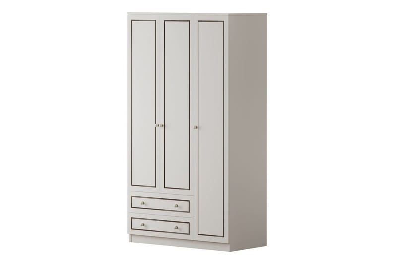 Javric Garderobsskåp 105x180 cm - Matt Vit - Förvaring - Klädförvaring - Garderob & garderobssystem - Klädskåp & fristående garderob