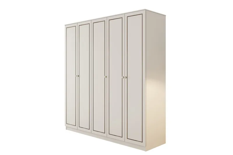 Javric Garderobsskåp 175x180 cm - Matt Vit - Förvaring - Klädförvaring - Garderob & garderobssystem - Klädskåp & fristående garderob