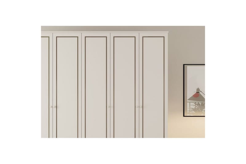 Javric Garderobsskåp 175x180 cm - Matt Vit - Förvaring - Klädförvaring - Garderob & garderobssystem - Klädskåp & fristående garderob