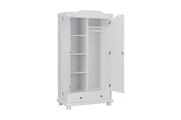 Joaninha Garderob 104 cm - Vit - Förvaring - Klädförvaring - Garderob & garderobssystem